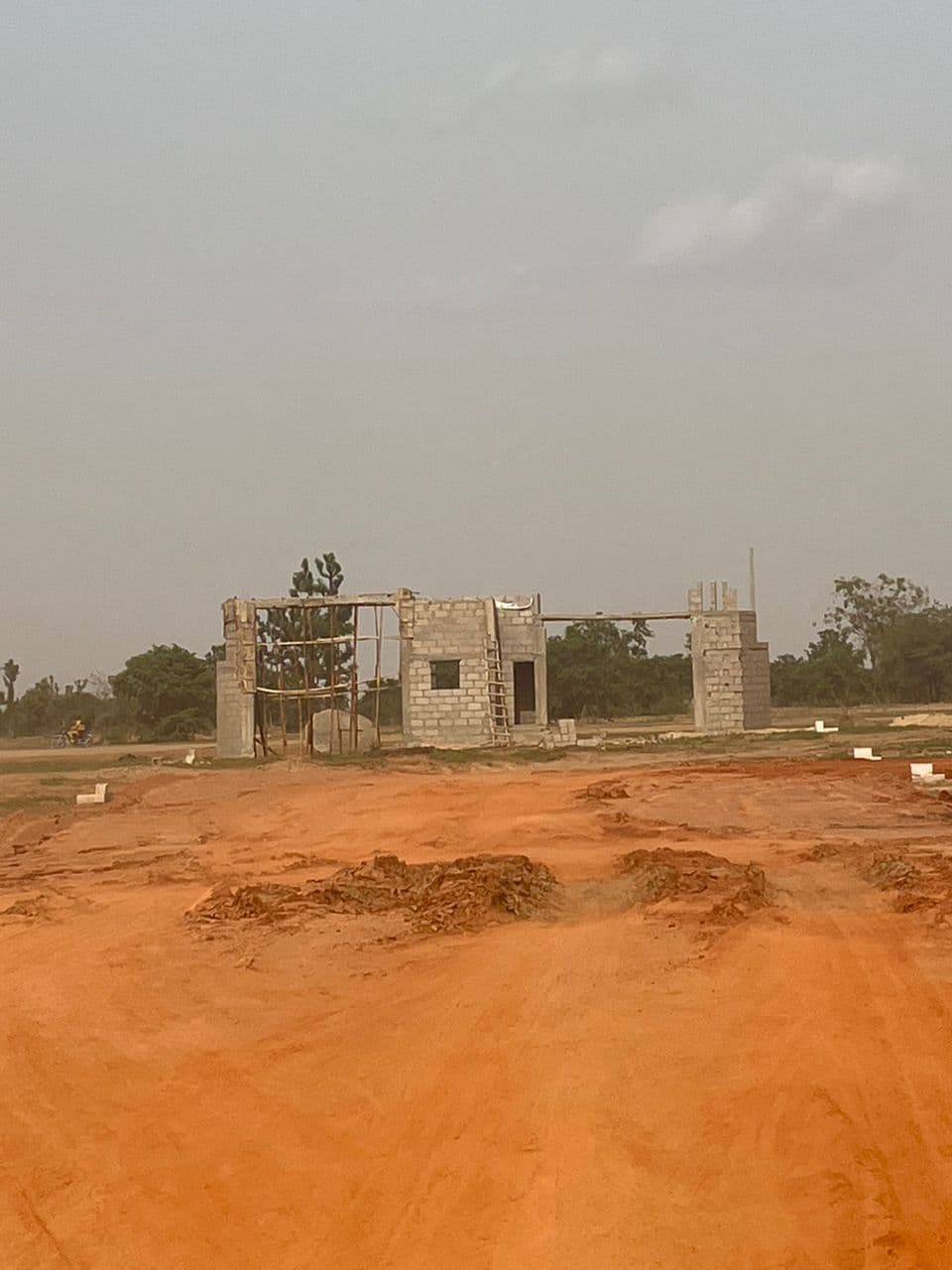 Gate City Estate gatehouse under construction